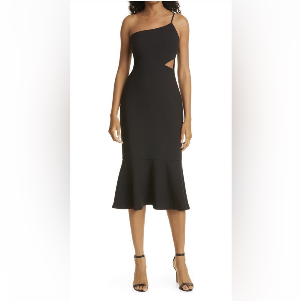 LIKELY Fina Cutout One-Shoulder Dress